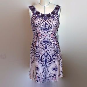 Free People Purple Print Tunic Dress sz.0 #27